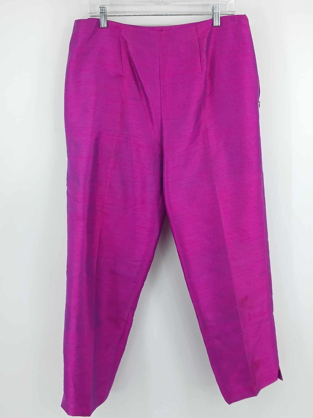 Silk dress pants, Anita Ford Collection, magenta/fuchsia